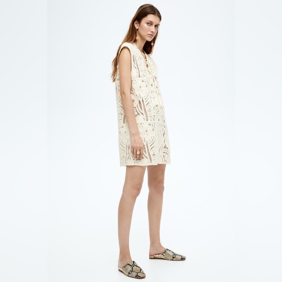 NWT H&M CROCHET-LOOK DRESS - Picture 5 of 9